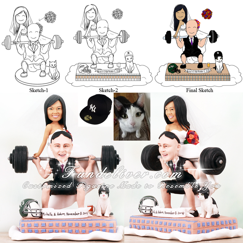 gym cake topper